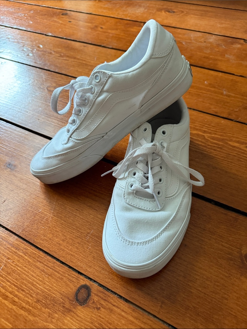 Vans White Low-Top Canvas Sneakers